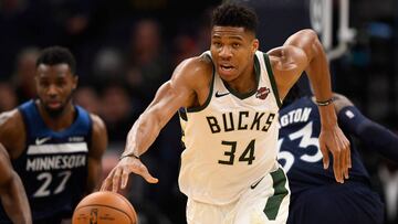 Giannis Antetokounmpo, contra Minnesota Timberwolves.