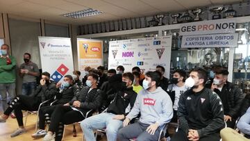 El Victoria celebró el sorteo de Copa del Rey tras quedar emparejado con el Villarreal.