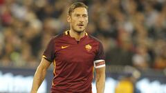 Francesco Totti, jugador de la Roma, en un partido amistoso contra el Real Madrid en la pretemporada de 2015.