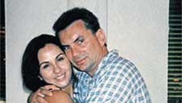 Franzese junto a su mujer Camile.