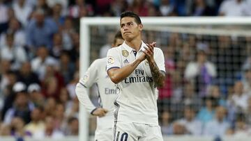 El centrocampista colombiano del Real Madrid, James Rodríguez.