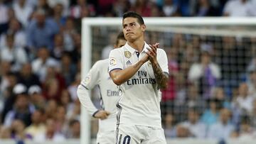 El centrocampista colombiano del Real Madrid, James Rodr&iacute;guez.