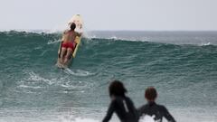 While not pictured in the US, surfing is the main attraction of this year's top beach.