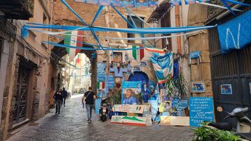 The city of Naples is preparing for the party as they could win the Serie A title if results go their way.