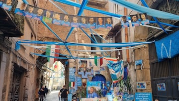 The city of Naples is preparing for the party as they could win the Serie A title if results go their way.