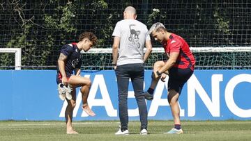 Entrenamiento Deportivo de La Coruña. Soriano retirándose