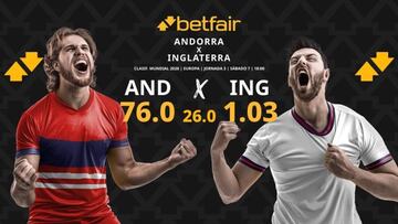 Andorra vs. Inglaterra: horario, dónde ver, pronósticos y clasificación