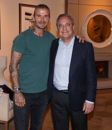 Beckham visits Real Madrid