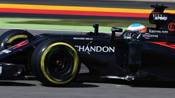 Fernando Alonso con el McLaren Honda en Alemania.