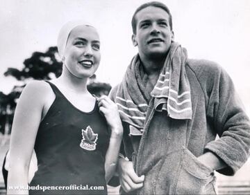 Pedersoli fue un prodigio de la natación en Italia, ganó varios campeonatos nacionales en 100 metros libres,  participó en 3 JJ.OO. (1952, 56 y 60) medalla de oro en waterpolo en los Juegos del Mediterráneo de 1955, además ganó 2 platas en los 100 metros libres. Tras varias apariciones como extra en películas, en 1967 se  cambió el nombre artístico a Bud Spencer y protagonizó la primera película junto a Terence Hill (Dios perdona... pero yo no) la primera de las 19 que protagonizaría el icónico dúo.