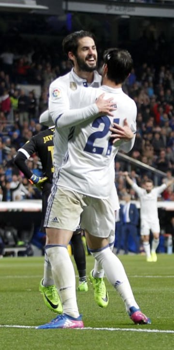 1-0. Isco celebró el primer tanto.