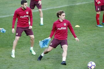 Koke and Griezmann in Thursday's session