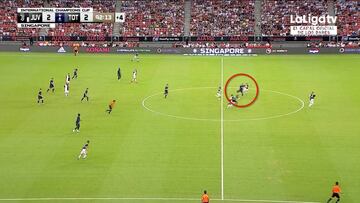 Minuto 92', el balón a 50 metros de la portería y Kane se saca de la chistera el gol del año