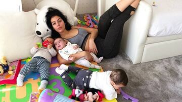 Georgina Rodríguez muestra la realidad de ser madre en Instagram.