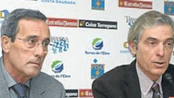 <b>ESTRENO. </b>Jesús Saéz y Joan Creus ejercieron ayer de portavoces del nuevo Consejo grana.