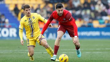 Álex Pastor, durante el Alcorcón - Andorra de esta pasada temporada.