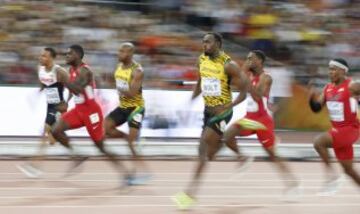 Victoria de Usain Bolt en la final de 100m del Mundial de Atletismo de Pekín 2015.