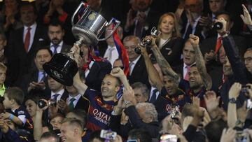 El Barcelona campeón de la Copa del Rey, celebración 25/05/2016 desde el Camp Nou
