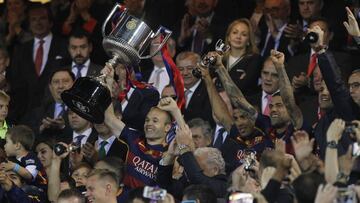 El Barcelona campeón de la Copa del Rey, celebración 25/05/2016 desde el Camp Nou