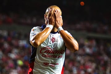 Javier -Chicharito- Hernandez of Guadalajara during the 2st round match between Tijuana and Guadalajara as part of the Liga BBVA MX, Torneo Apertura 2024, at Caliente Stadium on July 12, 2024 in Tijuana, Baja California, Mexico.