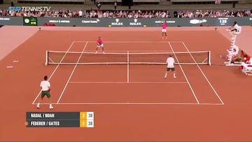 El delirante punto que Bill Gates le ha ganado a Nadal con Federer en el ajo ante 50.000 personas