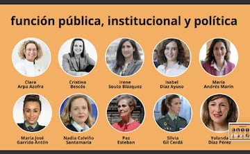 Samantha Vallejo-Nágera, Isabel Díaz Ayuso y Nadia Calviño, en el Top 100 de las mujeres líderes en España