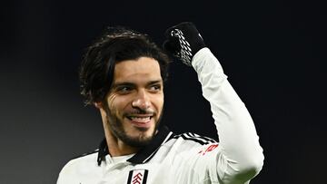 Soccer Football - FA Cup - Third Round - Fulham v Watford - Craven Cottage, London, Britain - January 9, 2025 Fulham's Raul Jimenez celebrates scoring their second goal REUTERS/Dylan Martinez