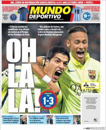 Portadas de la prensa deportiva