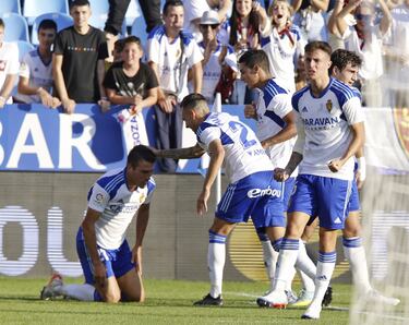 El veterano jugador zaragocista fue decisivo en la victoria del equipo de Carcedo ante el Villarreal B. marcó el tanto de la victoria en el tiempo de descuento.