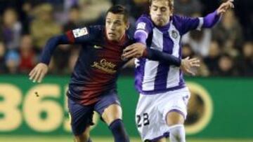 Rubén Peña, con el Valladolid.