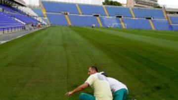<b>CAMBIOS IMPORTANTES. </b>El césped, el color de las butacas y la fachada del estadio han cambiado.