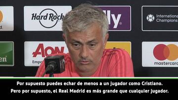 Mourinho, sobre la salida de Cristiano: "El Madrid es más grande..."