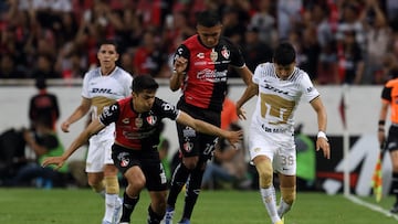 Atlas (0-0) Pumas: Resumen del partido