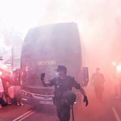 El Depor - Fuenlabrada, de alto riesgo por la situación sanitaria