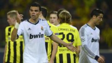 Pepe fue titular en el Real Madrid en Dortmund.