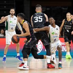 El Unicaja, a base de defensa, asalta Tenerife y recobra el factor cancha