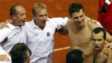 Stepanek, Berdych, Hajek y Dlouhy, el equipo que se medirá a España