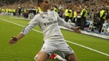 James anot&oacute; dos goles con el Real Madrid en la pretemporada. 