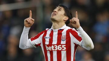 Bojan Krkic, con el Stoke City. 