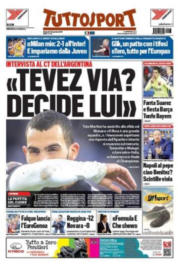 Portadas de la prensa deportiva