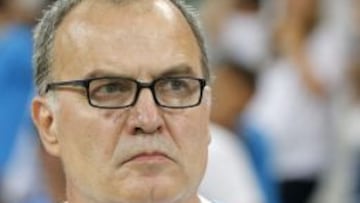 Bielsa en su &uacute;ltimo partido con Marsella