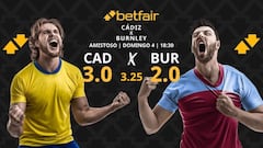 Cádiz vs. Burnley: horario, dónde ver, pronósticos y estadísticas