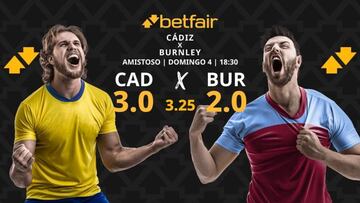 Cádiz vs. Burnley: horario, dónde ver, pronósticos y estadísticas
