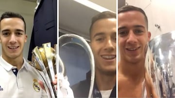 El ritual de Lucas Vázquez con cada trofeo: video a su colega