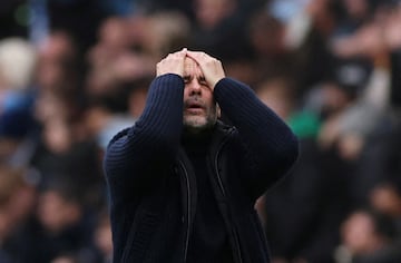 Pep Guardiola sufrió mucho ante el Everton. 