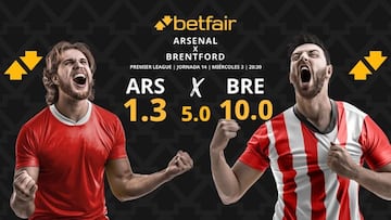 Arsenal vs. Brentford: horario, dónde ver, pronósticos y clasificación