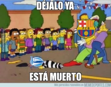 Los mejores memes del 0-6 del Barcelona al Alavés