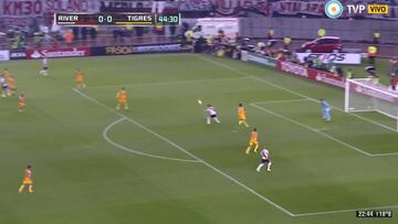 El gol de Alario con River ante Tigres que comparan al de Giroud...¡es idéntico!