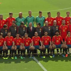 Así fue la foto oficial de España para el Mundial 2018