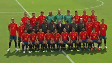 Así fue la foto oficial de España para el Mundial 2018